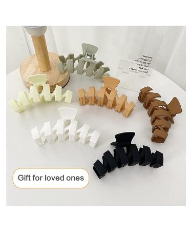 Large 4 Inch Non Slip Hair Jaw Clips - Strong Hold Claw Clips for Thin & Thick Hair - 6 Colors (6 Pieces) - Buy Online on GoSupps.com