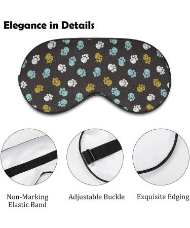 Doodle Dog Paw Sleep Mask for Women | Adjustable Eye Shades Cover | Comfortable & Stylish Sleeping Mask - Buy Online on GoSupps.com