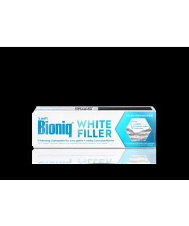 Bioniq Bioniq White Filler Whitening Toothpaste with hydroxylapatite protects and strengthens enamel for smooth white teeth gently removes stains 75 ml
