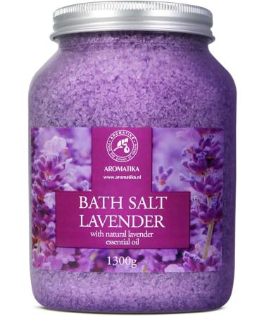 Sel de Bain Lavande 1300g - Sel de Mer avec Huile de Lavande Essentielle 100% Naturel - Bon Sommeil - Soulagement du Stress - Beaut - Bain - Soin du Corps - Aromath rapie Lavande 1.3 kg (Lot de 1) - Buy Online on GoSupps.com