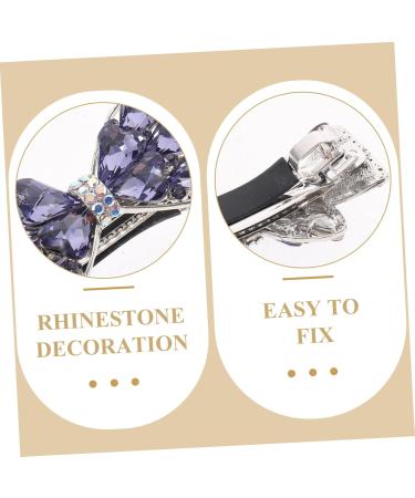 MAGICLULU Purple Crystal Hairpin for Women on Back of Head Decorative Hair Clip Bride Hair Clips Rhinestone Hair Clips Crystal Hair Accessories Clips for Hair Small Hair Clips Hair Barrette - Buy Online on GoSupps.com