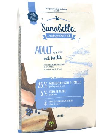 Sanabelle Adult with Trout | Dry cat food for adult cats (from 12 months) | 6 x 400 g 400 g (pack of 6)