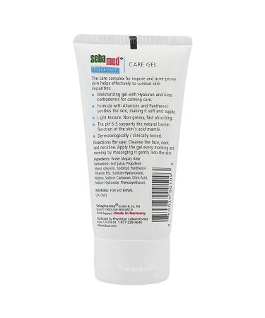 Sebamed Clear Face Care Gel 50mL - Aloe Vera & Hyaluronic Acid for Acne Prone Skin - Made in Germany - Buy Online on GoSupps.com