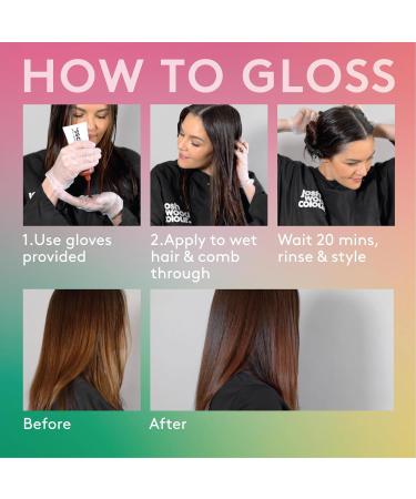 Josh Wood Hair Gloss (Chestnut Brunette) - Semi-Permanent Warm Mocha Tones for Brown Hair - 6 Washes, 100% Vegan - 100ml - Buy Online on GoSupps.com