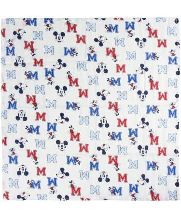 ARTESANIA CERDA Mickey Mouse Baby Boy's Muslin Neck Scarf Blue & Red (70x70 cm) - Buy Online on GoSupps.com