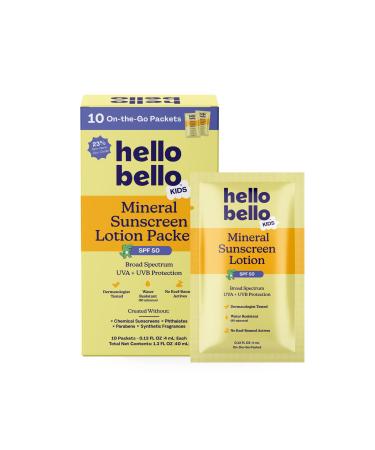Kids Mineral Sunscreen Lotion SPF 50 Packets Kids Mineral Sunscreen Packets (10 CT) - 50 SPF