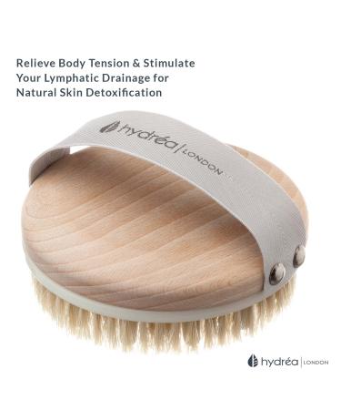 Hydrea London Lymph Flow Detox Brush | Natural Bristles & Rubber Nubs for Optimal Skin Care | Shop Internationally - Buy Online on GoSupps.com