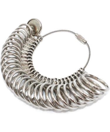 PHYHOO Metal Ring Sizer Set - Ring Mandrel & Gauge Kit for Jewelry Making - US Sizes 0-13 - Buy Online on GoSupps.com