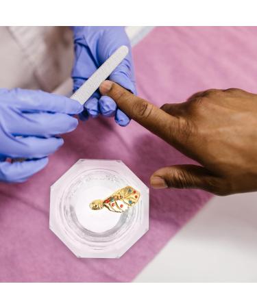 Beaupretty tools nail dish bowl nail cups acrylic nail dappen dish manicure nail cup manicure nail dish nail powder holder nail liquid holder nail dish cup Glass saucer cup Metal - Buy Online on GoSupps.com