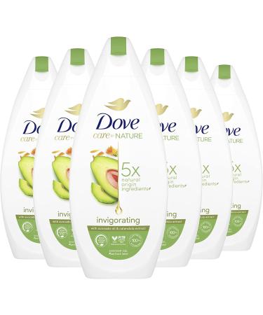 Unilever Benelux Dove Care by Nature Invigorating Nourishing Shower Gel with avocado oil and marigold extract 6 x 225 ml Value pack - Buy Online on GoSupps.com