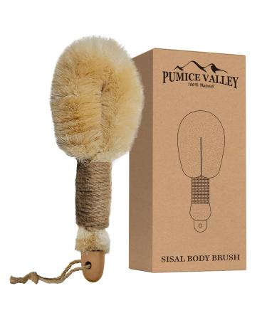 Sisal Dry Body Brush  Natural Bristle Exfoliating Brush  Body Scrubber for Skincare and Beauty to Improve Blood Circulation Exfoliate Skin  Healthy Therapeutics  Reduce Cellulite  Stop Ingrown Hairs