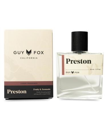GUY FOX - Preston - Cologne For Men | Crisp Apple Pink Pepper & Tonka Bean | Bright Aromatic Men's Cologne | Men's Fragrance | 1.7 Fl Oz