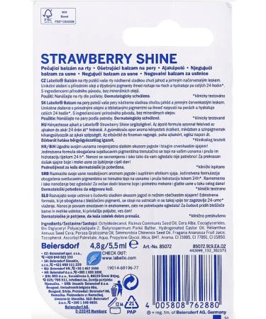 Labello Strawberry Lip Balm - Moisturizing Lip Care with Delicious Strawberry Flavor - Buy Online on GoSupps.com