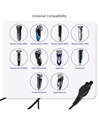 HQ8505 Norelco Charger Cord Fit for Philips Norelco HQ8505 7000 5000 3000 Series mg5750 mg7790 Electric Shaver Beard Trimmer Adapter Power Supply Charging Cord 15V AC Adapter Power Supply Cable - Buy Online on GoSupps.com