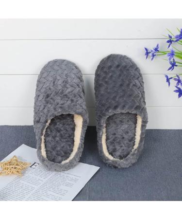 Fuzzy Slip-Resistant Plush Slippers for Men | Elegant Closed Home Shoes | Comfortable Indoor Footwear - Buy Online on GoSupps.com