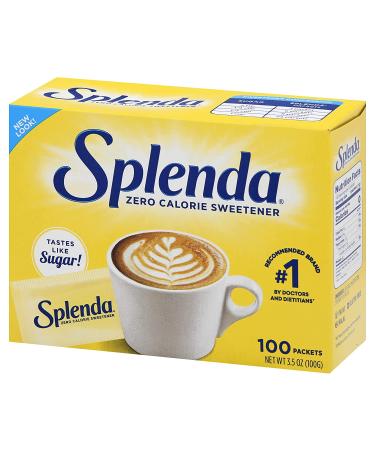 SPLENDA No Calorie Sweetener 100 Count Packets - 3.5 Ounce Single-Serve Packets - Buy Online on GoSupps.com