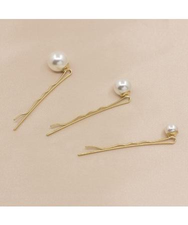 Simulated Pearl Bobby Pins - 9 Pack Hair Clips for Women - Perfect for Holiday, Wedding, Birthday, Prom - Gold Bridal Hair Accessories - Buy Online on GoSupps.com