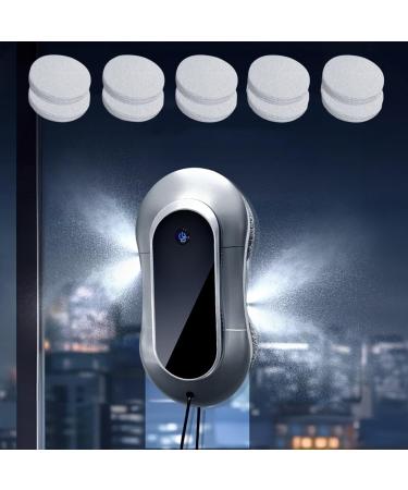 CHHMAELOVE Upgrade Window Cleaning Robot 4-Way Dual Water Spray Remote Control with 10 Mop Pads and 3500Pa Strong Suction for Interior/Exterior Highrise Windows