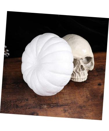 COHEALI 1 Set 2pcs Halloween Foam Decorations Mini Accessories Fake Foam Pumpkins Halloween Props Smooth Ball Halloween Artificial Pumpkin Kids Decor White Assorted Blank Child White 20X20X10CM - Buy Online on GoSupps.com