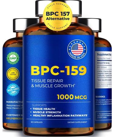 BPC 159 Peptide Capsules 1000mcg Advanced Peptides Complex BPC 157 Peptide Alternative Non-GMO & Gluten Free Supplement - 60 Capsules