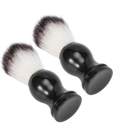 Duokon Shaving Brush Set - 2PCS Men's Portable Synthetic Nylon Beard & Facial Cleaning Grooming Tool - Buy Online on GoSupps.com