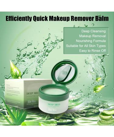 Buy Aloe Vera Makeup Remover Cleansing Balm - Deep Cleaning & Moisturizing for Waterproof Makeup - 2.6 Fl oz - Buy Online on GoSupps.com