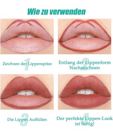 EONFAVE Lip Liner 12 Colors Water Resistant Long Lasting Lip Liner with Matte Finish Highly Pigmented Lip Liner Set Smudge Resistant Lipstick Set Creamy Texture Natural Lip Makeup - Buy Online on GoSupps.com