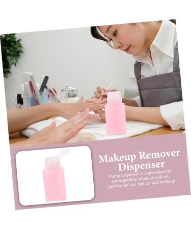 MERRYHAPY Makeup Remover Bottle Nail Polish Remover Push down Makeup Remover Container Nail Polish Remover Bottle Mini Water Pump 6x5x13cm Pink - Buy Online on GoSupps.com