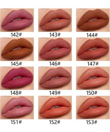  Xinhuju 12 Pcs Natural Matte Lip Liner Makeup Pencil Set Matte Lipstick Matte Lipstick 12 Colors Nude Waterproof Lip Gloss for Girls Women - Buy Online on GoSupps.com