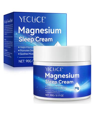 Magnesium Lotion Pure Magnesium Cream for Better Sleep Leg & Joint Care Non-Greasy -Topical Magnesium Chloride-Skin Friendly Ingredients-3.17 OZ 3 Ounce (Pack of 1)