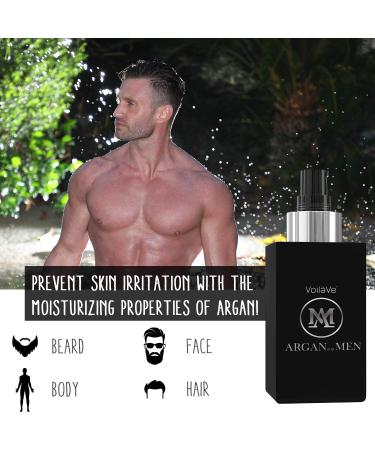 VoilaVe His and Her Argan Oil Bundle - Pure Organic Moroccan Argan Oil for Body, Beard, Skin, Nails, and Hair Growth - Anti-Aging Moisturizer Set - Buy Online on GoSupps.com