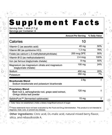 Boost Oxygen Next-Level Hydration Packet | Electrolyte & Bicarbonate Super Blend | Supports Healthy Circulation for Hydration, Oxygenation, Occasional Fatigue & Recovery | Mixed Berry (6 Pack) 0.27 Ounce (Pack of 6) - Buy Online on GoSupps.com