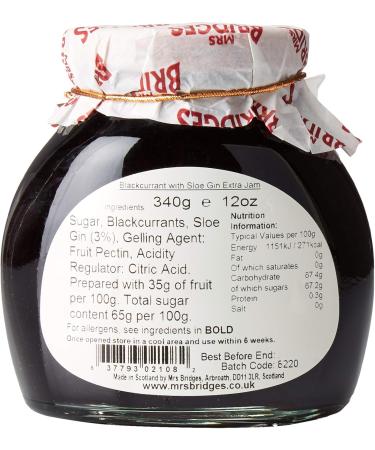 Blackcurrant Preserve with Sloe Gin 340g - Buy Online on GoSupps.com