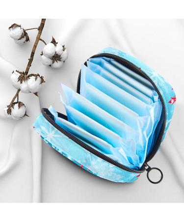 Muoooum Merry Christmas Pattern Women's Menstrual Cup & Silent Pad Holder | Perfect for Women & Teen Girls | Color 8 4.7x6.6x6.6 in - Buy Online on GoSupps.com