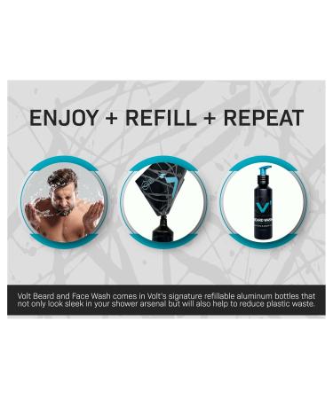 VOLT Beard Wash - Natural Beard Care with Essential Ingredients - 5 Oz (150ml - Buy Online on GoSupps.com