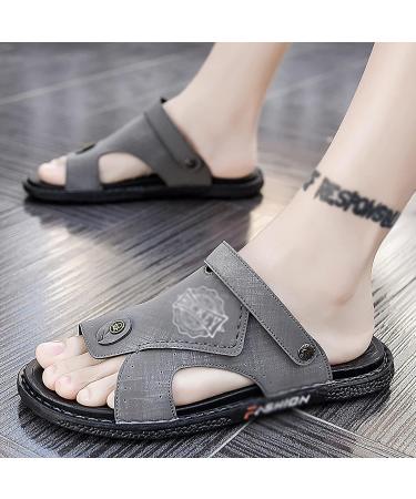 Men's Orthopedic Summer Sandals for Toe Correction and Plantar Fasciitis - Gris, 26cm - Buy Online on GoSupps.com