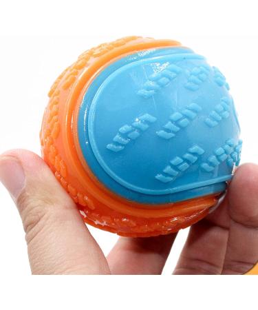 Squeaky Dog Ball Toy Set for Teeth Cleaning and Interactive Pet Training - 6Pcs - Buy Online on GoSupps.com