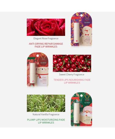 Holiday Season Lip Balm Set 3 Piece Scented & Moisturizing Dry Lips Care Christmas Gift for Everyone (3 Pack) Multicolor One Size One Size Multicolor - Buy Online on GoSupps.com