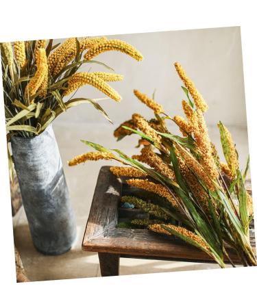 Zerodeko 3pcs Simulated Ears of Corn Plant Decor Dried Wheat Stalks Artificial Wheat Ears Artificial Grasses Bundle Fake Wheat Ears Simulation Wheat Ears Dried Millet Household Iron Straw Greenx3pcs 12X75CMx3pcs - Buy Online on GoSupps.com