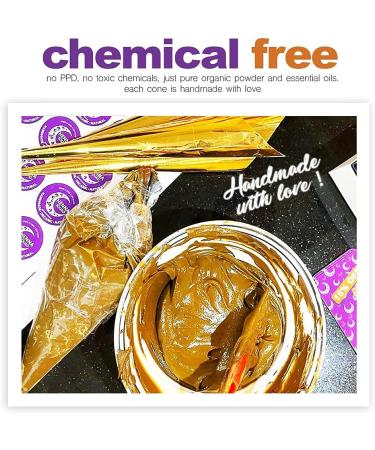 Indian Body Art Painting Drawing Temporary Tattoo Paste Cone - Brown (3 Cones) - Buy Online on GoSupps.com