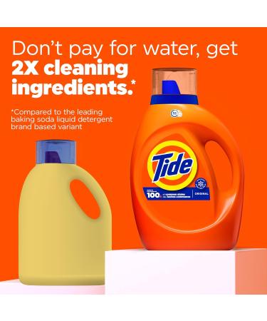 Tide Liquid Laundry Detergent - HE Compatible Original Scent 48 Loads 63 fl oz | International Shipping Available - Buy Online on GoSupps.com