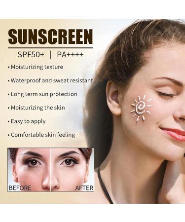 Rice Probiotic Sunscreen | Korean Face Sunscreen | Face Moisturizer | Hydrating Sunscreen | Rice Extract Sunscreen Spf 50+ | Protective Sunscreen (3PC) - Buy Online on GoSupps.com