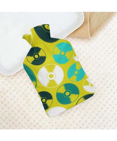 Color Circle Hot Water Bottle with Plush Cover Bed Warmer for Adults & Children | 26.5x15.3cm | International Shipping Available - Buy Online on GoSupps.com