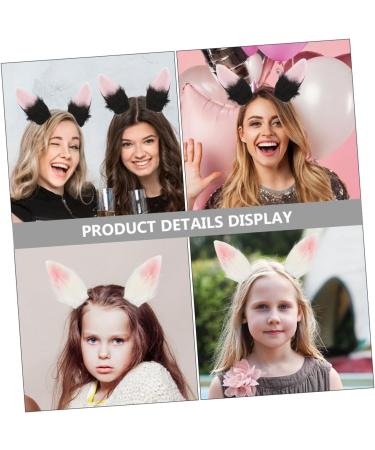 minkissy 2 Pairs Easter Party Hair Accessories Cosplay Bunny Ears Headpiece Rabbit Ear Headdress Alligator Hairpins Hair Clips Bunnies Lolita Hair Accessories Plush Miss Ear Clip Multicolor - Buy Online on GoSupps.com