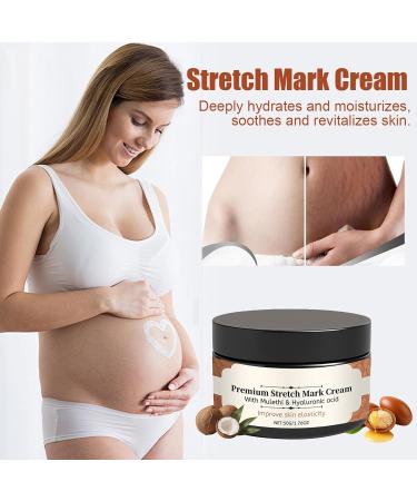 YNPQTDS Stretch Marks Pregnancy Cream | 50g Pregnancy Belly Cream | Non-greasy Maternity Lotion | Prevents Stretch Marks and Improves Elasticity - Buy Online on GoSupps.com