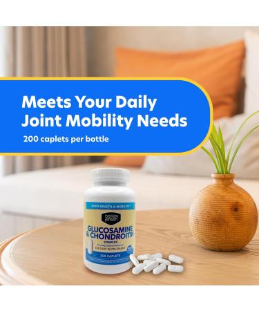 Berkley Jensen Glucosamine Chondroitin MSM Boswellia Complex - Triple Strength Advanced Dietary Supplement for Joints Ligaments Tendons Bones Connective Tissue Support 200 Caplets (Pack of 1) - Buy Online on GoSupps.com