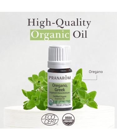 Oregano Essential Oil - 100% Pure & Natural (5ml) | Pranarom - Therapeutic Grade USDA & ECOCERT Certified Organic for Diffusing & Cleaning - Buy Online on GoSupps.com