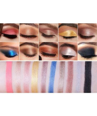 Eyeshadow Stick - Long Lasting Cream Eyeshadow Stick Sets Without Dizziness | Matte Eye Brightener Stick Cream Eye Shadow Pencil Crayon for Shimmer Aezon - Buy Online on GoSupps.com