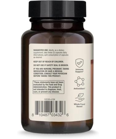 Dr. Mercola Organic Vitamin C Acerola Cherry 500mg | Immune Support | USDA Organic | 90 Capsules - Buy Online on GoSupps.com