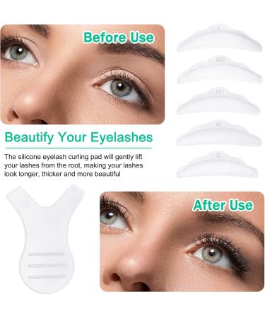 Vesaneae 40 Stk Eyelash Lifting Pads - Reusable Silicone Shields with 2 Brushes for Lash Lifting - Perfect Eyelash Accessories for Beautiful Lifts - Buy Online on GoSupps.com
